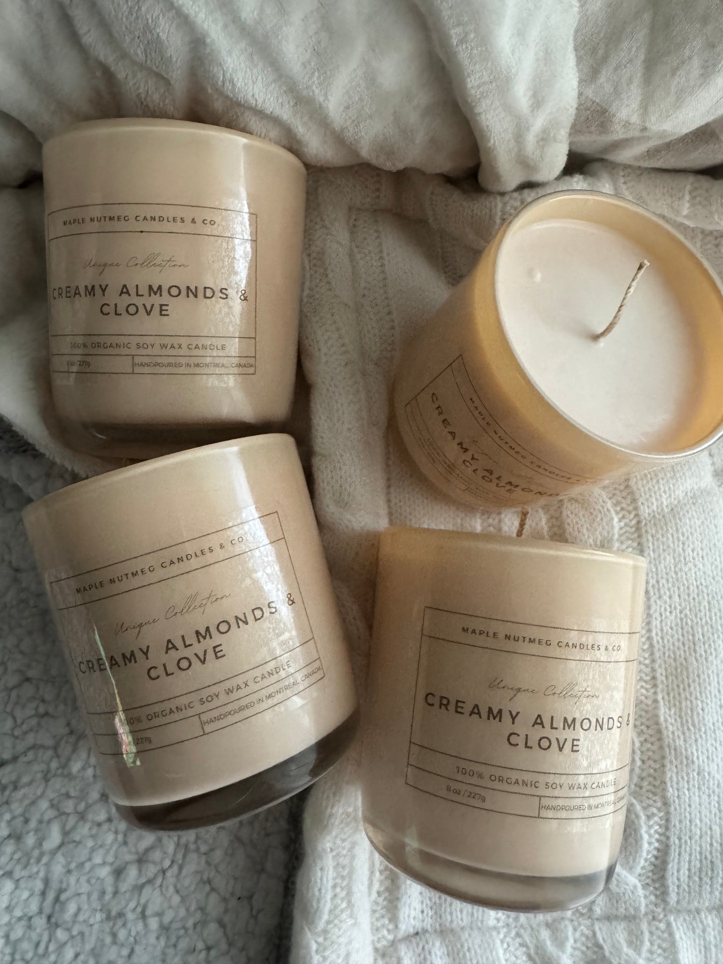 Kana Handmade Creamy Almonds & Clove Scented Soy Candle