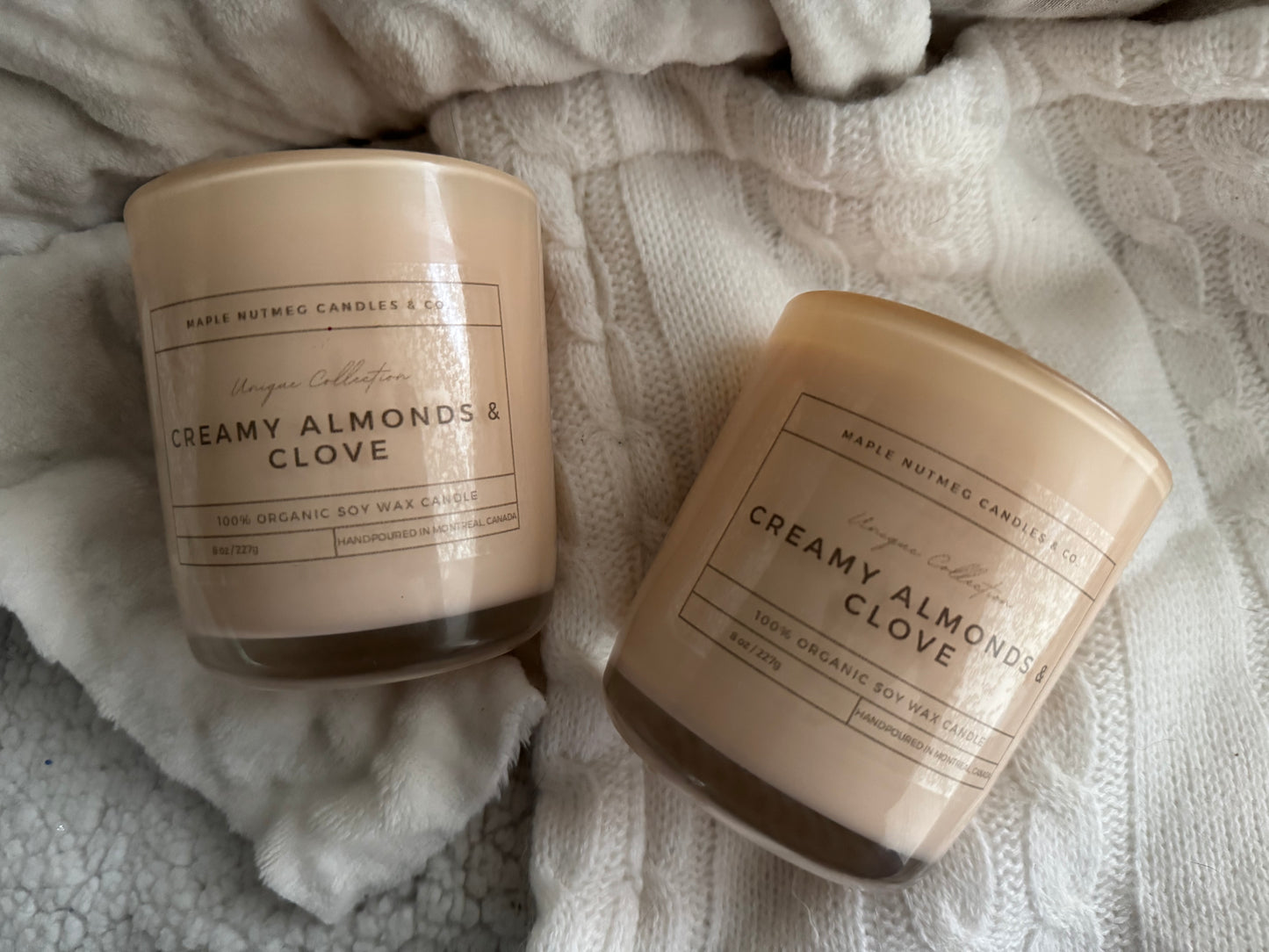 Kana Handmade Creamy Almonds & Clove Scented Soy Candle