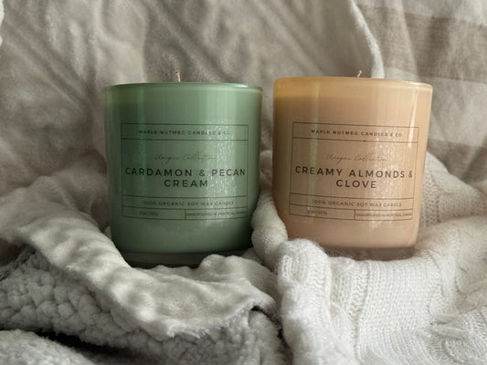 Kana Handmade Cardamom & Pecan Cream Scented Soy Candle