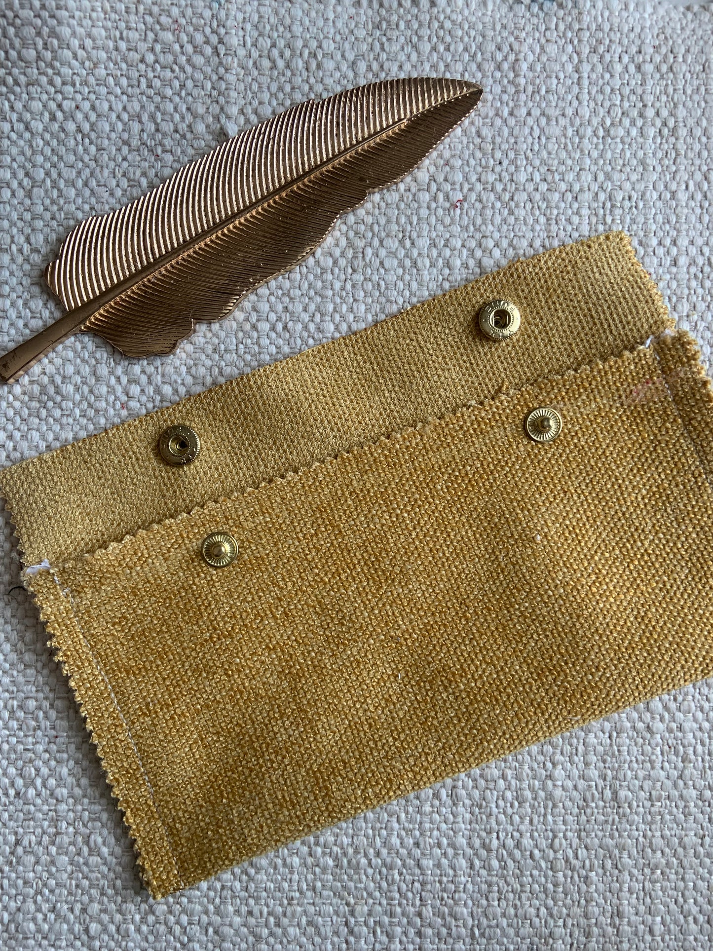 Jesebel Handmade Fabric Purse Yellow
