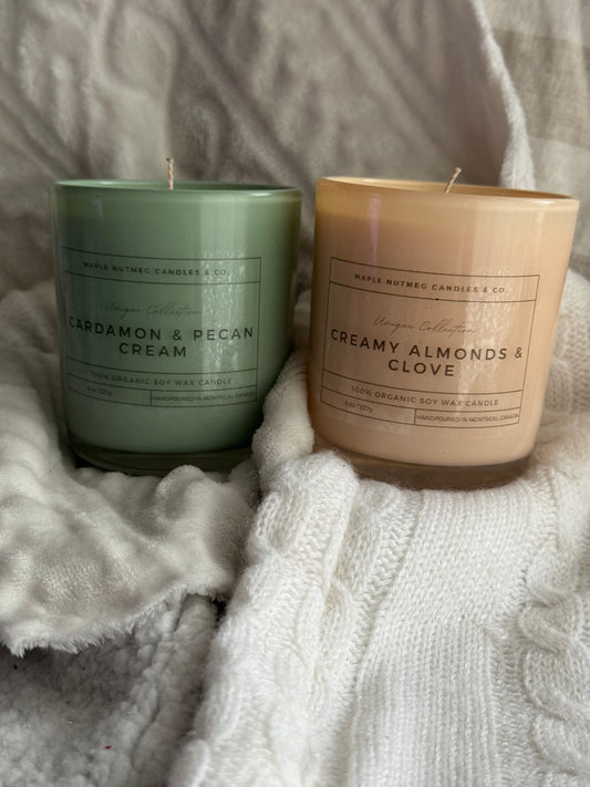 Kana Handmade Cardamom & Pecan Cream Scented Soy Candle