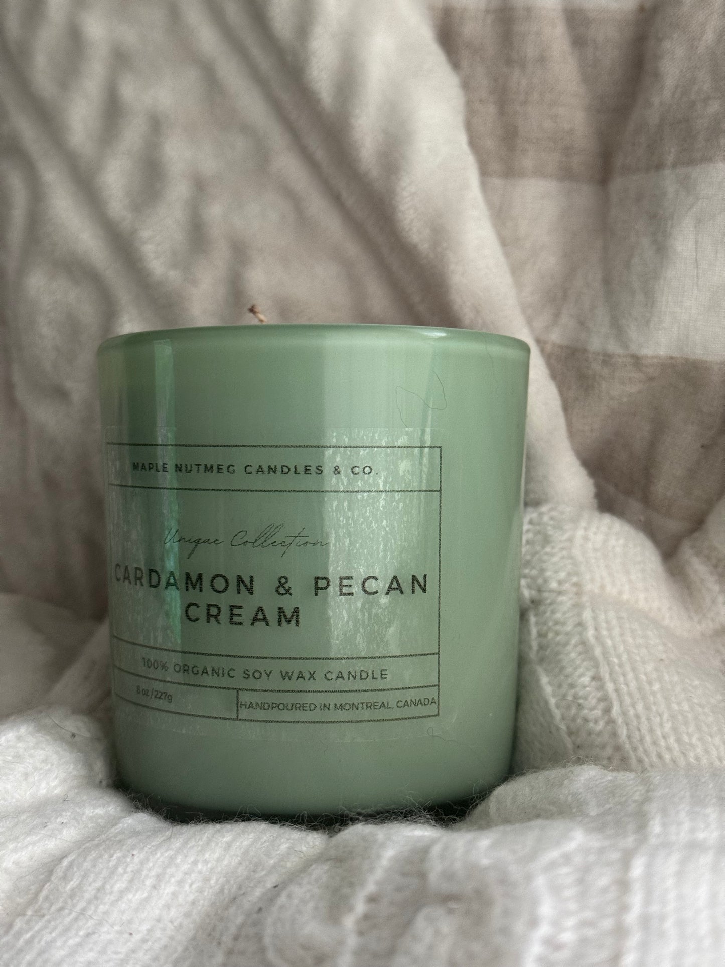 Kana Handmade Cardamom & Pecan Cream Scented Soy Candle