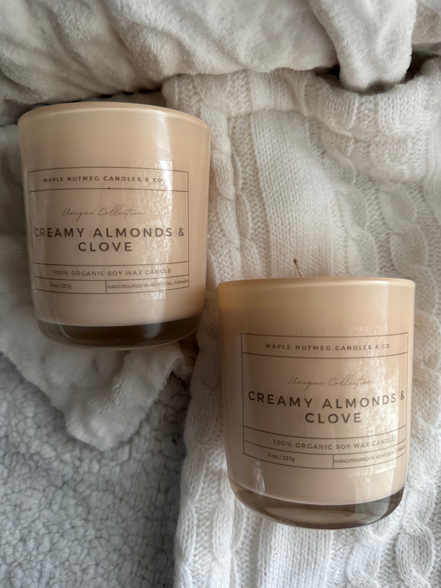 Kana Handmade Creamy Almonds & Clove Scented Soy Candle