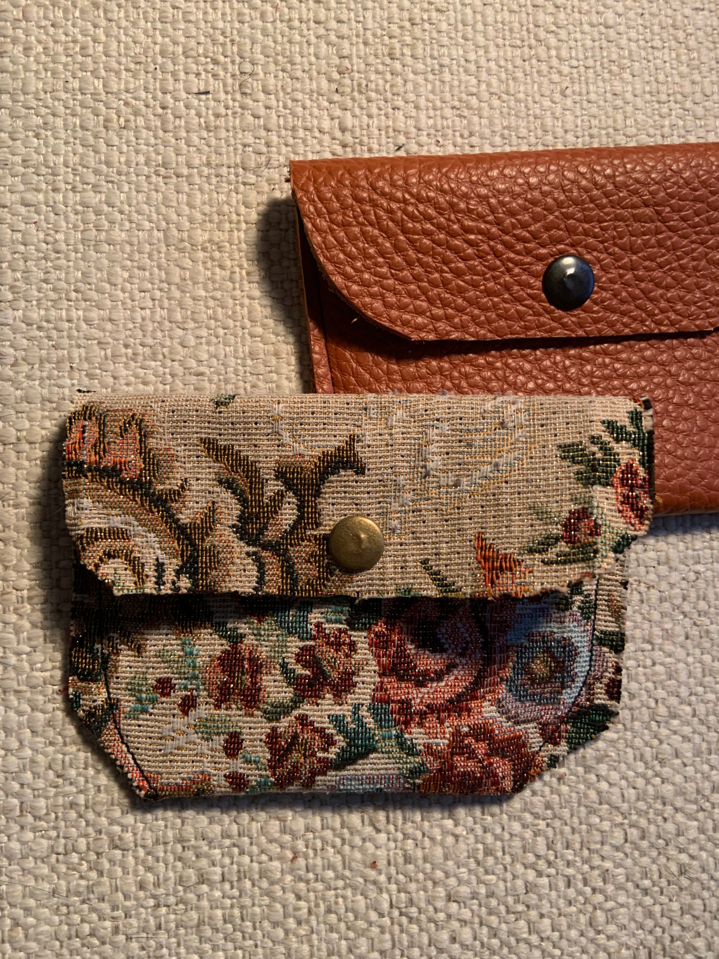 Bethanie Handmade Fabric Coin Purse Floral Brocade