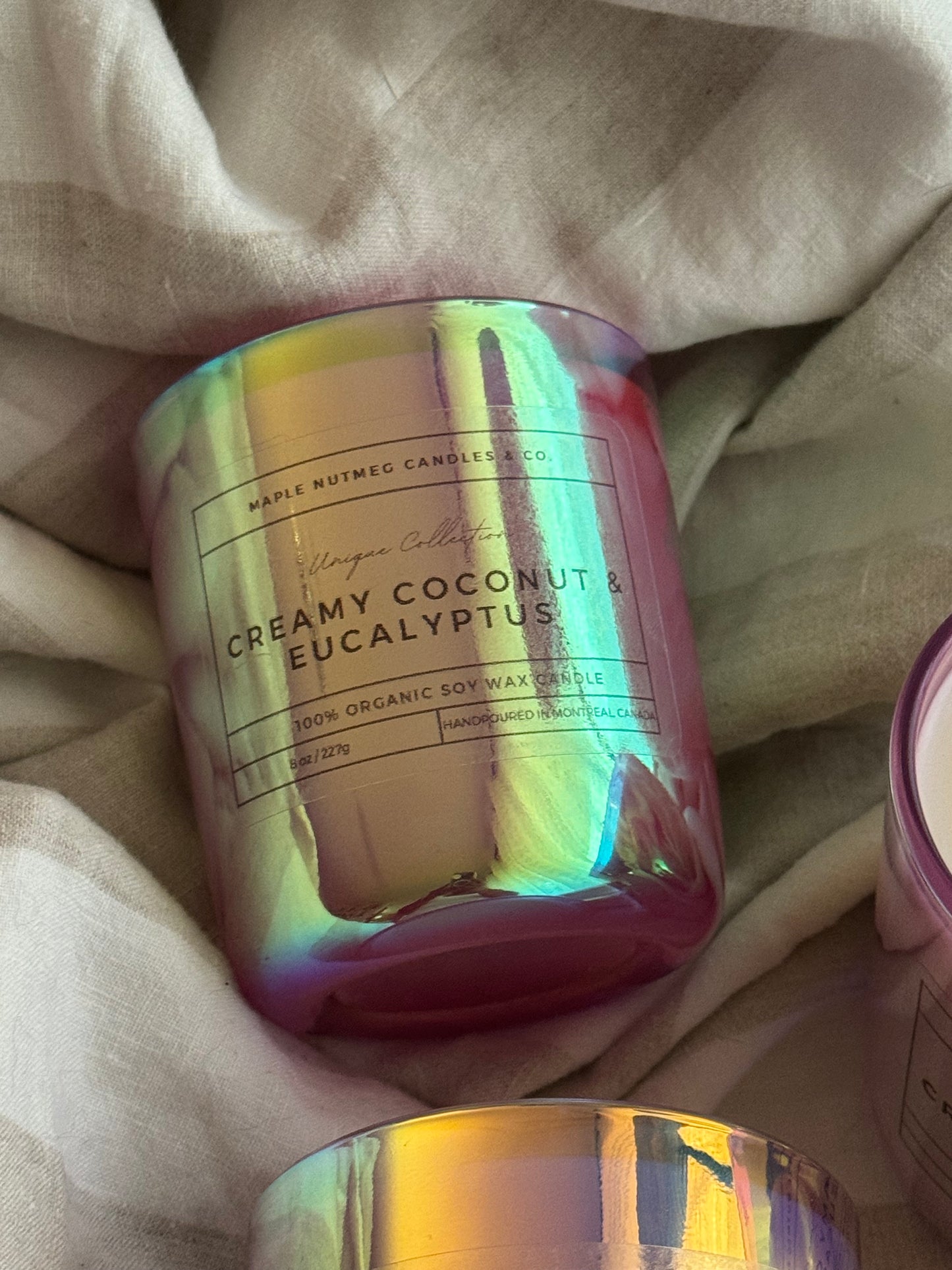 Kana Handmade Creamy Coconut & Eucalyptus Scented Soy Candle
