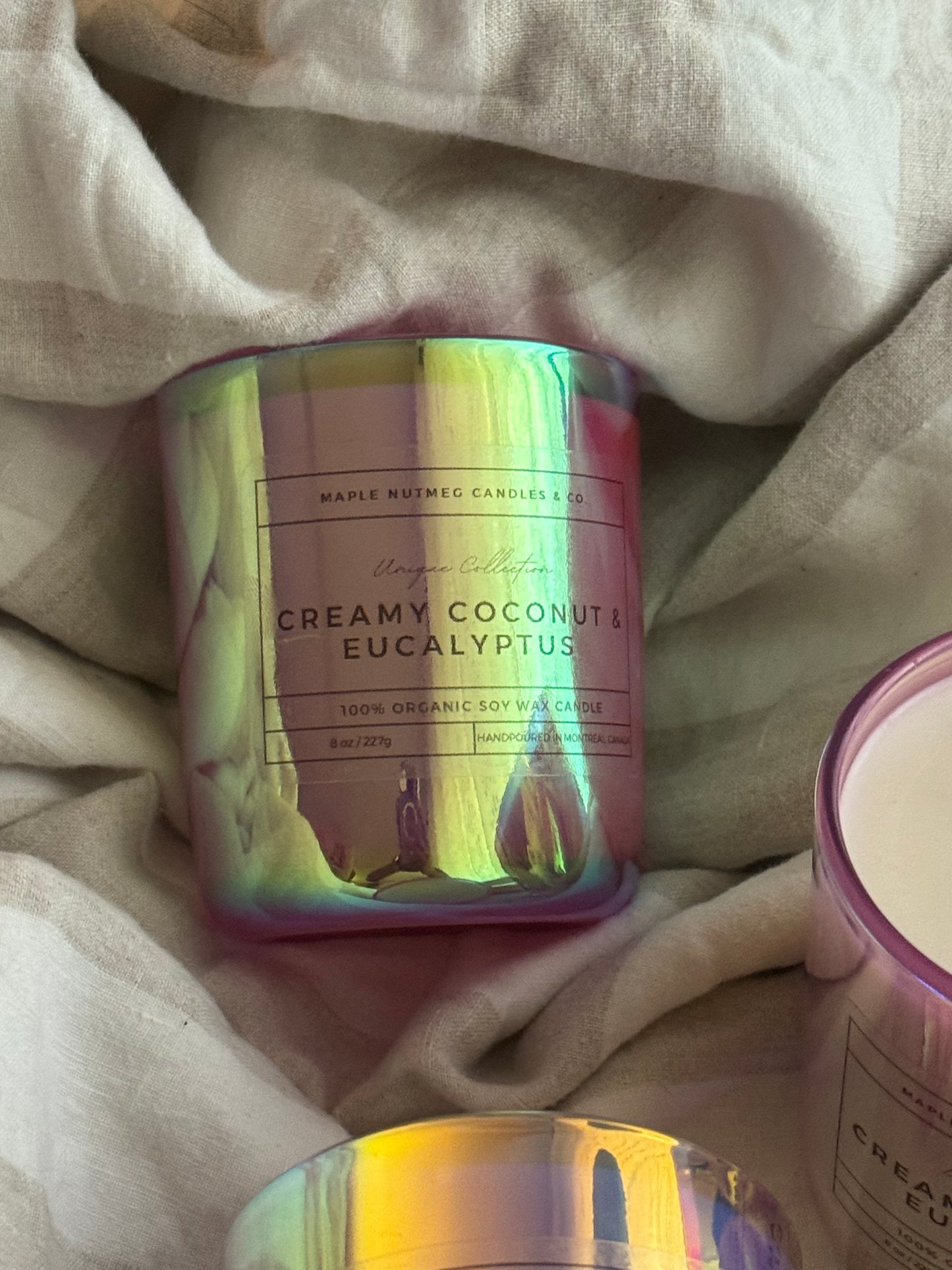 Kana Handmade Creamy Coconut & Eucalyptus Scented Soy Candle