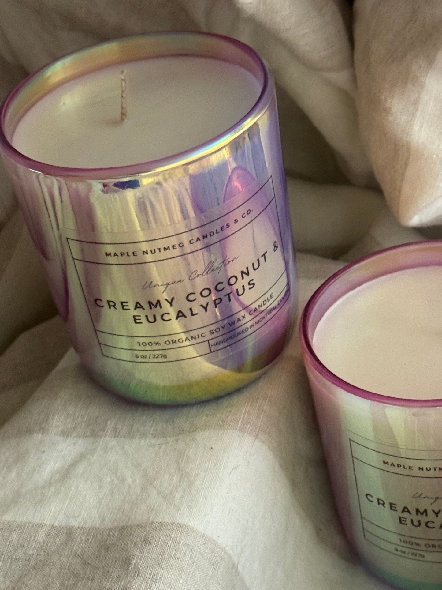 Kana Handmade Creamy Coconut & Eucalyptus Scented Soy Candle