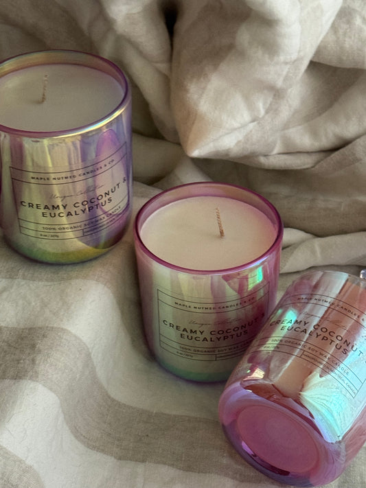 Kana Handmade Creamy Coconut & Eucalyptus Scented Soy Candle