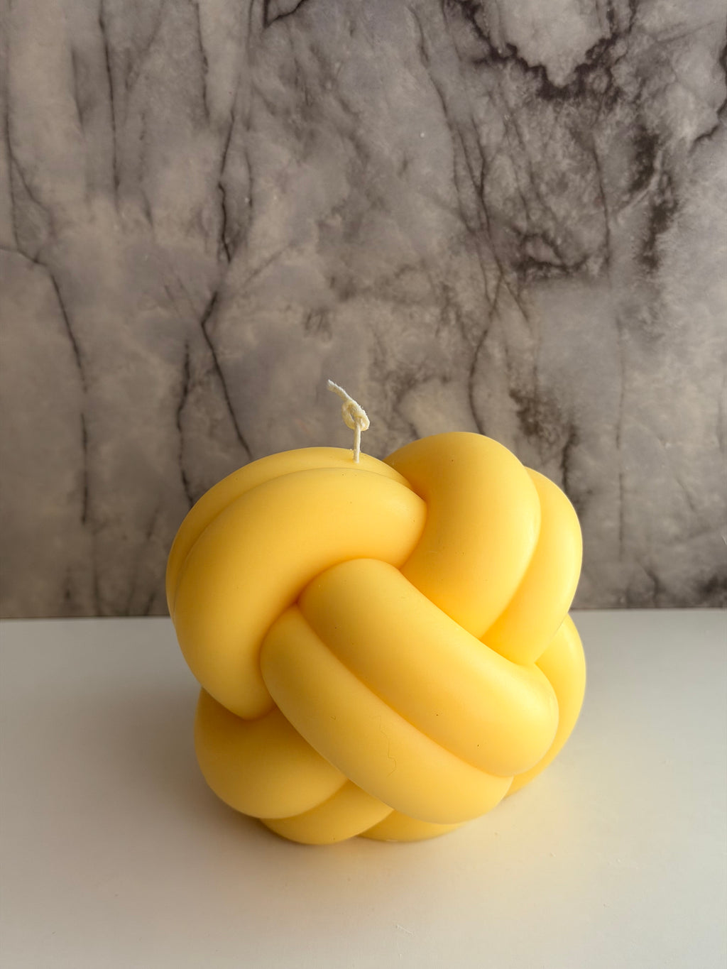 Knot Handmade Soy Candle Yellow Clove Scented
