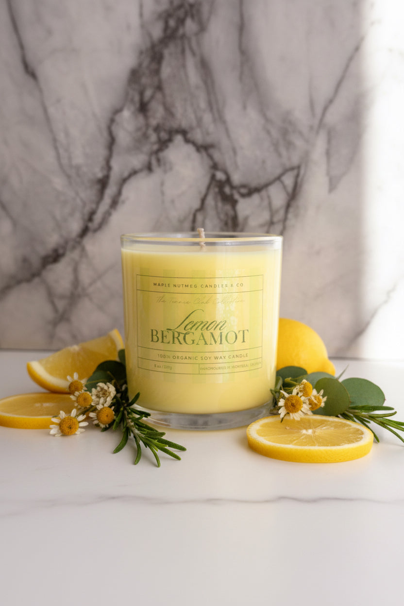 Kana Handmade Lemon Bergamot Scented Soy Candle