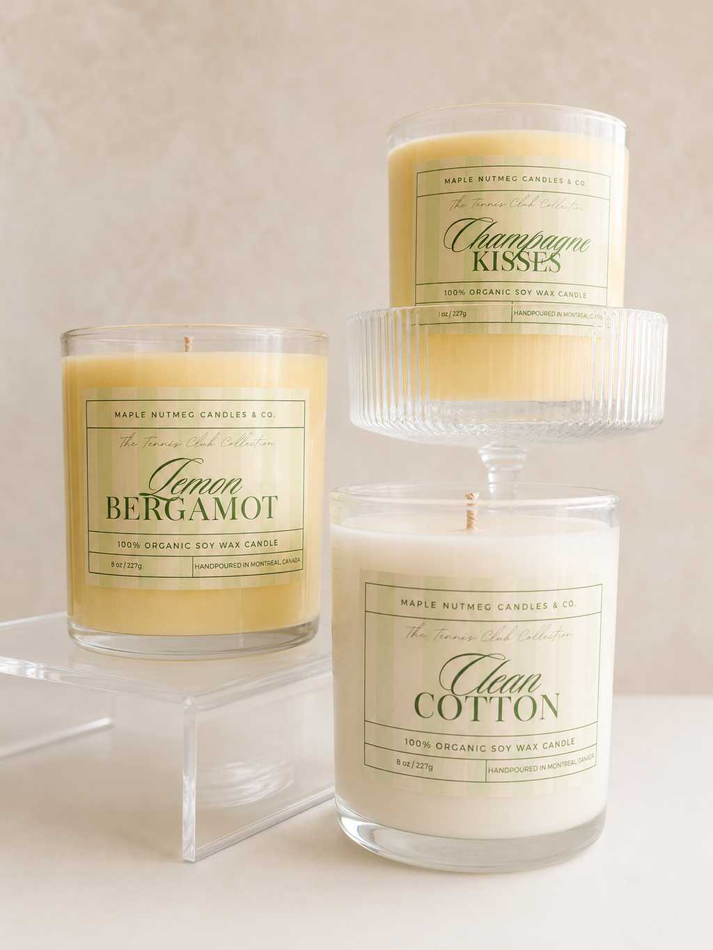 Kana Handmade Lemon Bergamot Scented Soy Candle