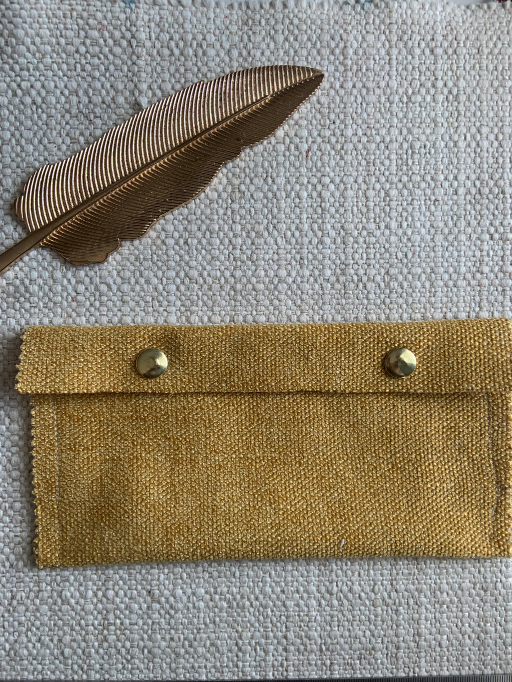 Jesebel Handmade Fabric Purse Yellow