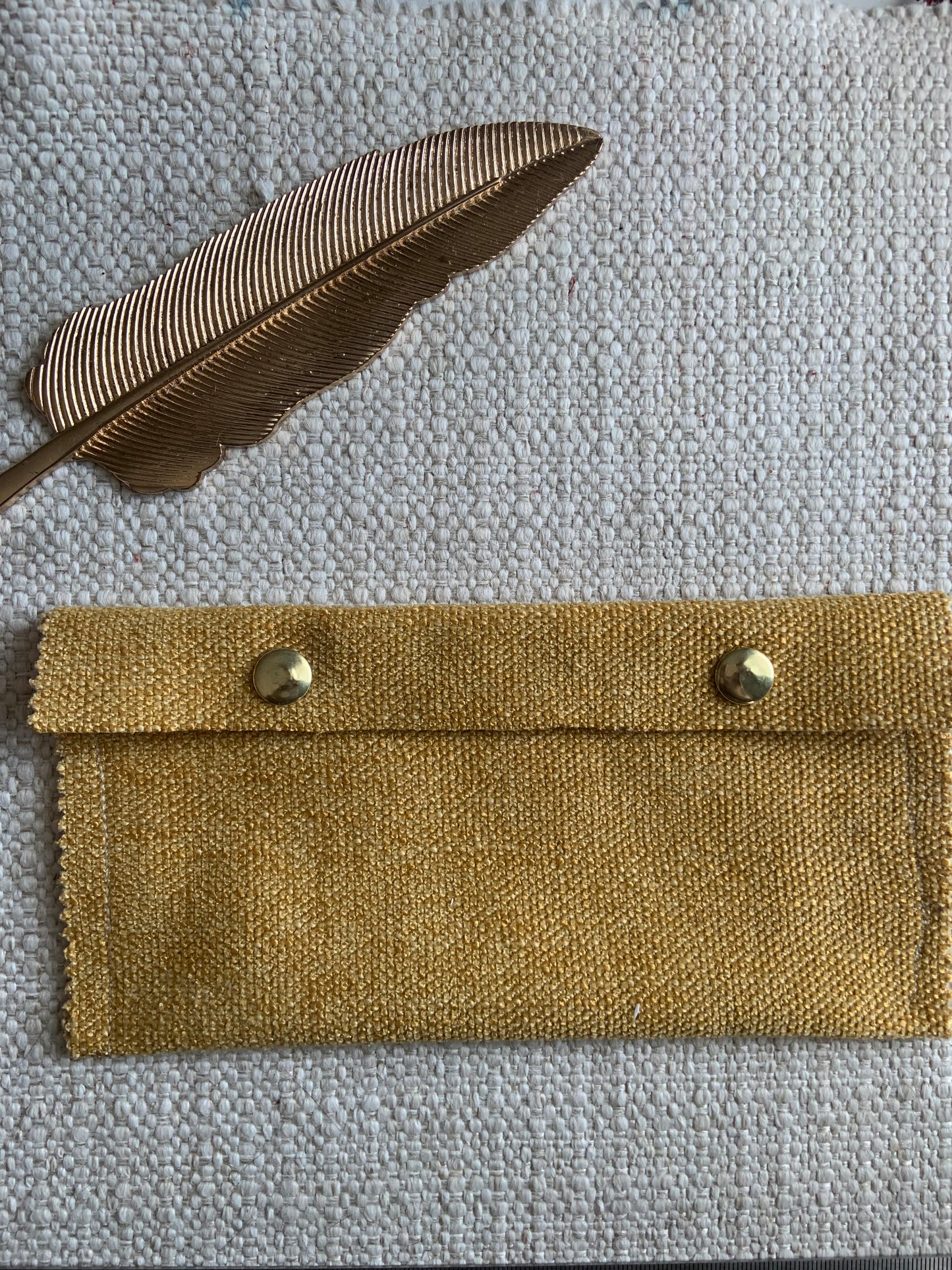 Jesebel Handmade Fabric Purse Yellow