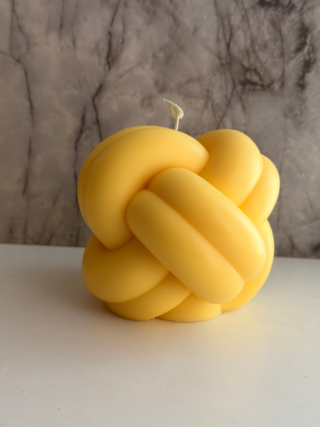 Knot Handmade Soy Candle Yellow Clove Scented