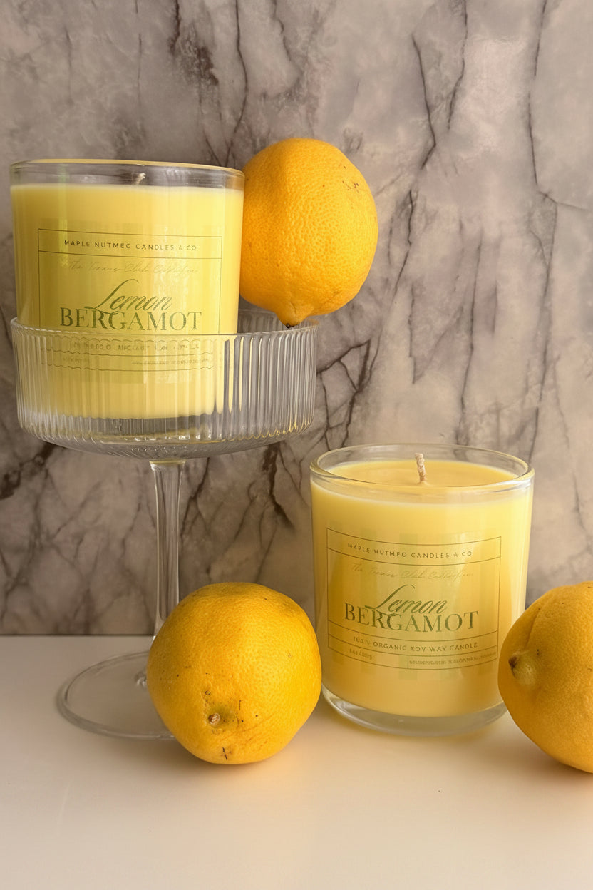 Kana Handmade Lemon Bergamot Scented Soy Candle