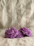 Peony Handmade Floral Soy Candle Purple Mahogany Oak Scented.