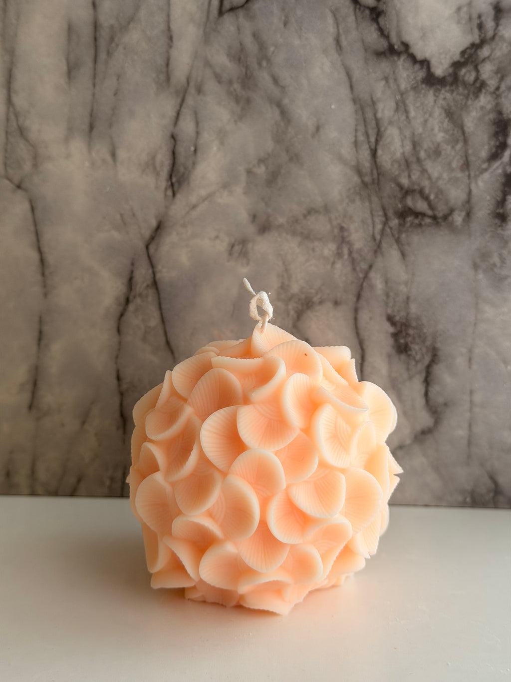 Hydrangeas Handmade Soy Candle Light Orange Tropical Beach Breeze Scented