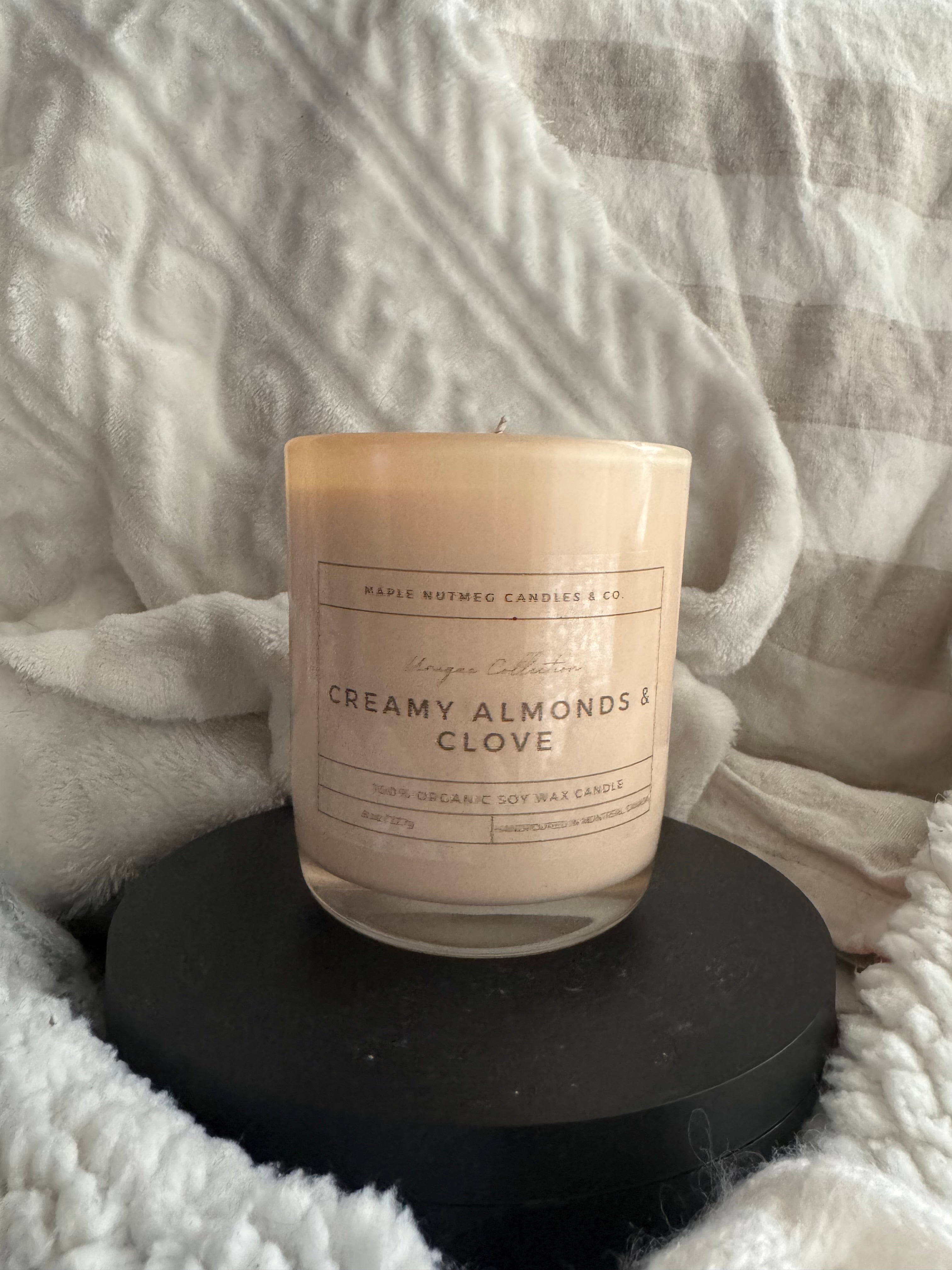 Kana Handmade Creamy Almonds & Clove Scented Soy Candle