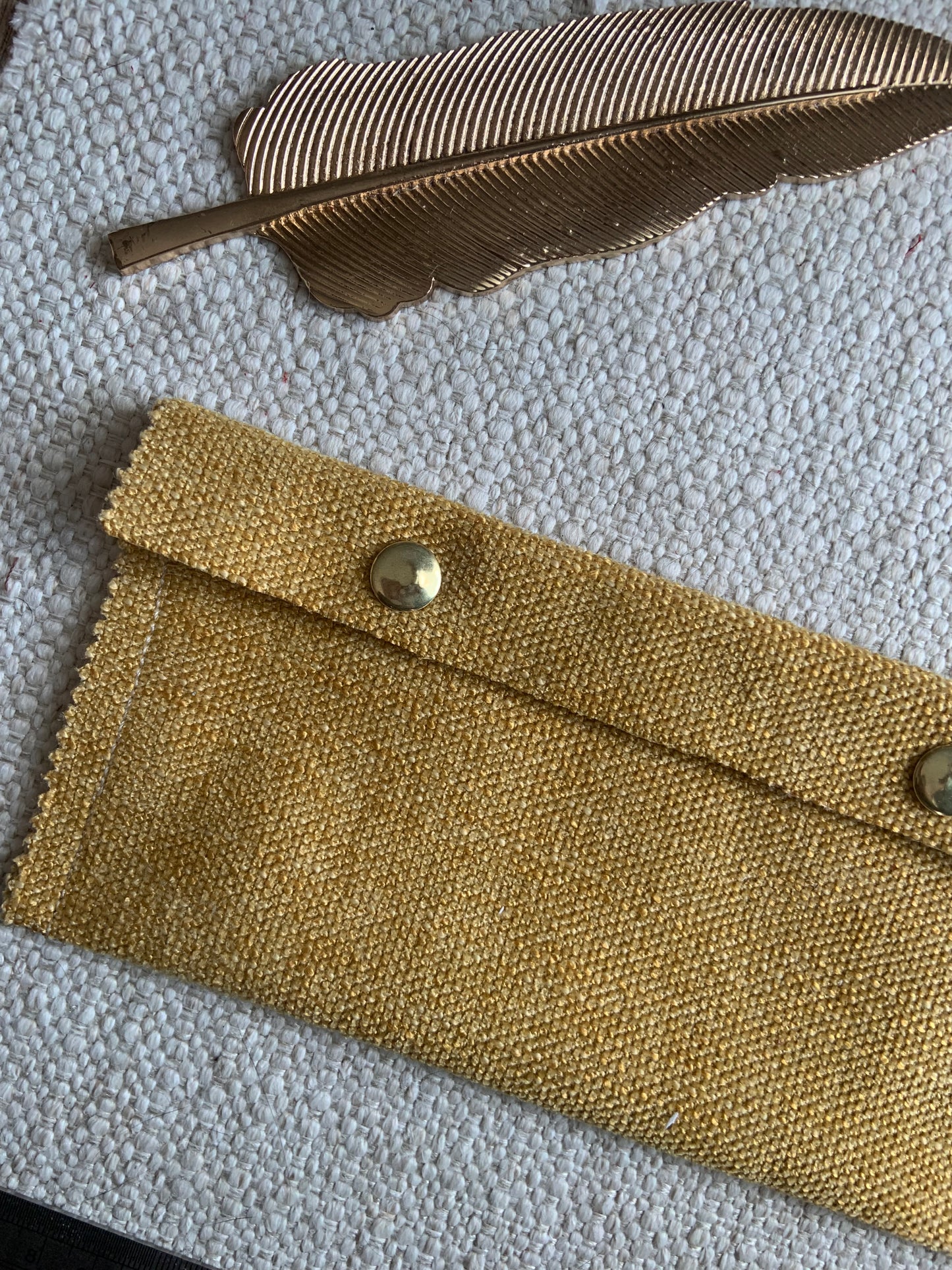 Jesebel Handmade Fabric Purse Yellow