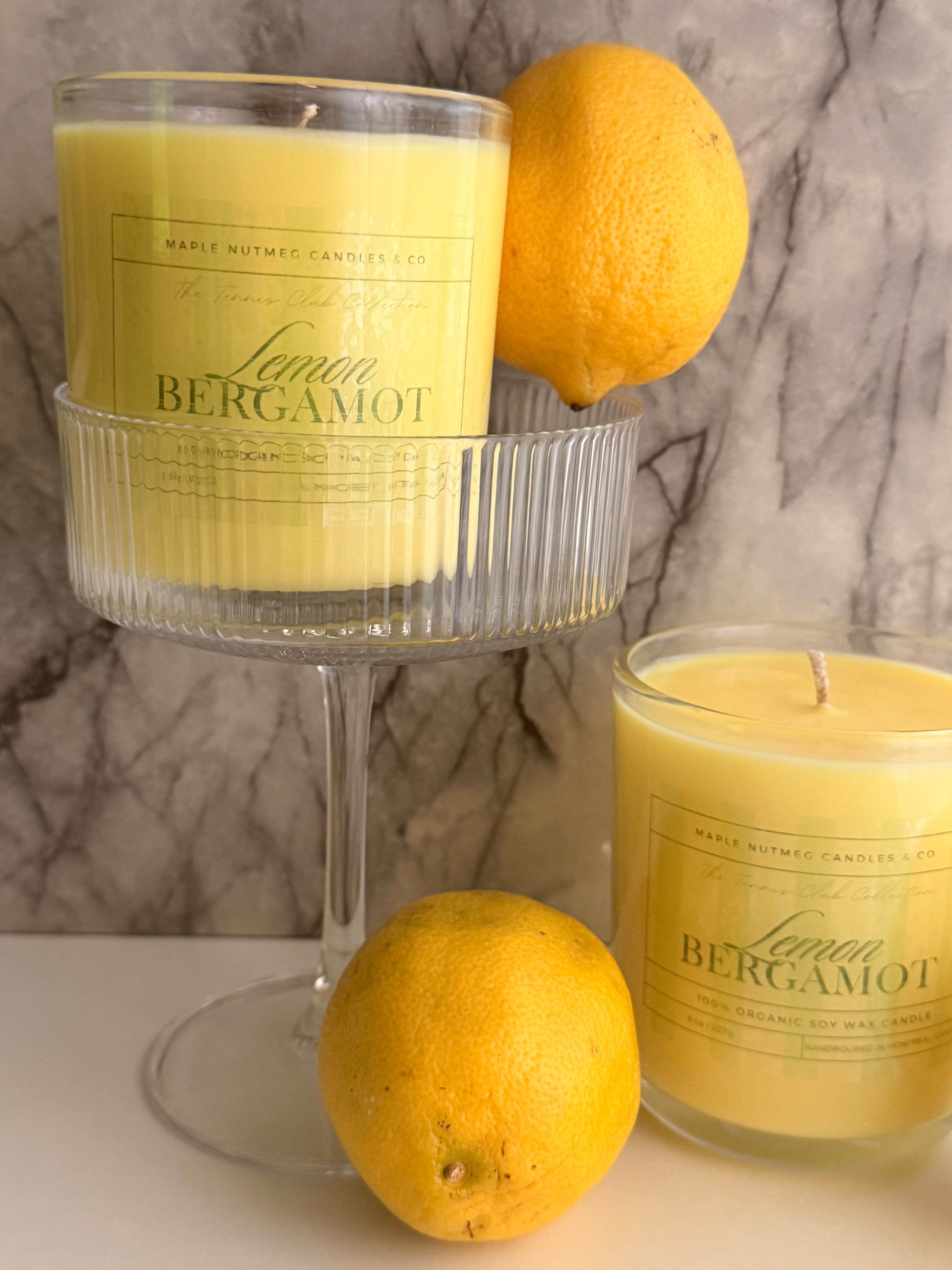 Kana Handmade Lemon Bergamot Scented Soy Candle