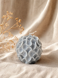 Hydrangeas Handmade Creamy Coconut & Eucalyptus Scented Soy Candle Light Blue
