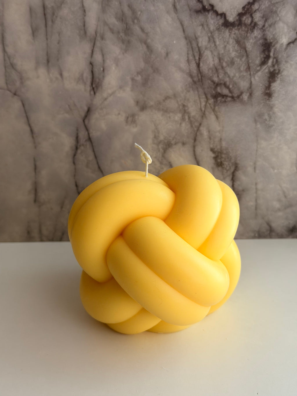 Knot Handmade Soy Candle Yellow Clove Scented