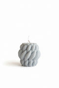 Yarn Handmade Creamy Coconut & Eucalyptus Scented Soy Candle Light Blue