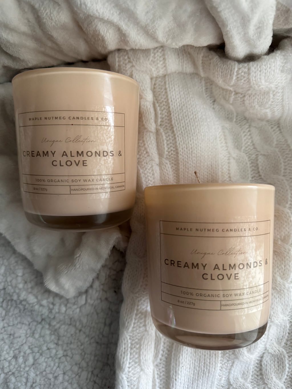 Kana Handmade Creamy Almonds & Clove Scented Soy Candle