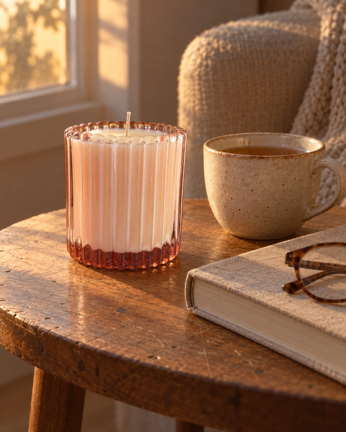 Esmay Handmade Maple & Nutmeg Scented Soy Candle