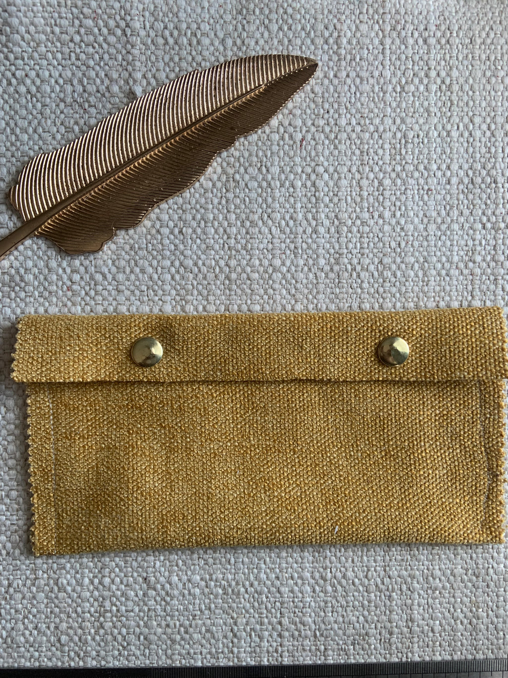 Jesebel Handmade Fabric Purse Yellow