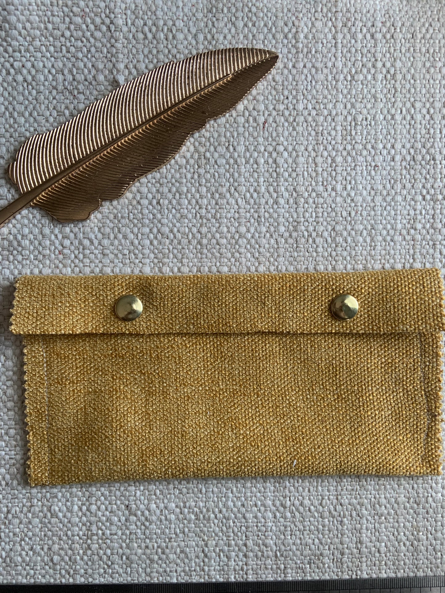 Jesebel Handmade Fabric Purse Yellow