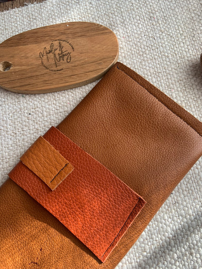 Fiona Handmade Leather Purse Cognac