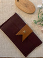 Inez Handmade Leather Coin Purse Burgundy