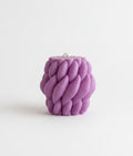 Yarn Handmade Soy Candle Purple Mahogany Oak Scented.
