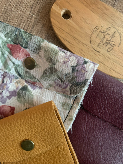 Evelyn Handmade Fabric Coin Purse Floral Fabric