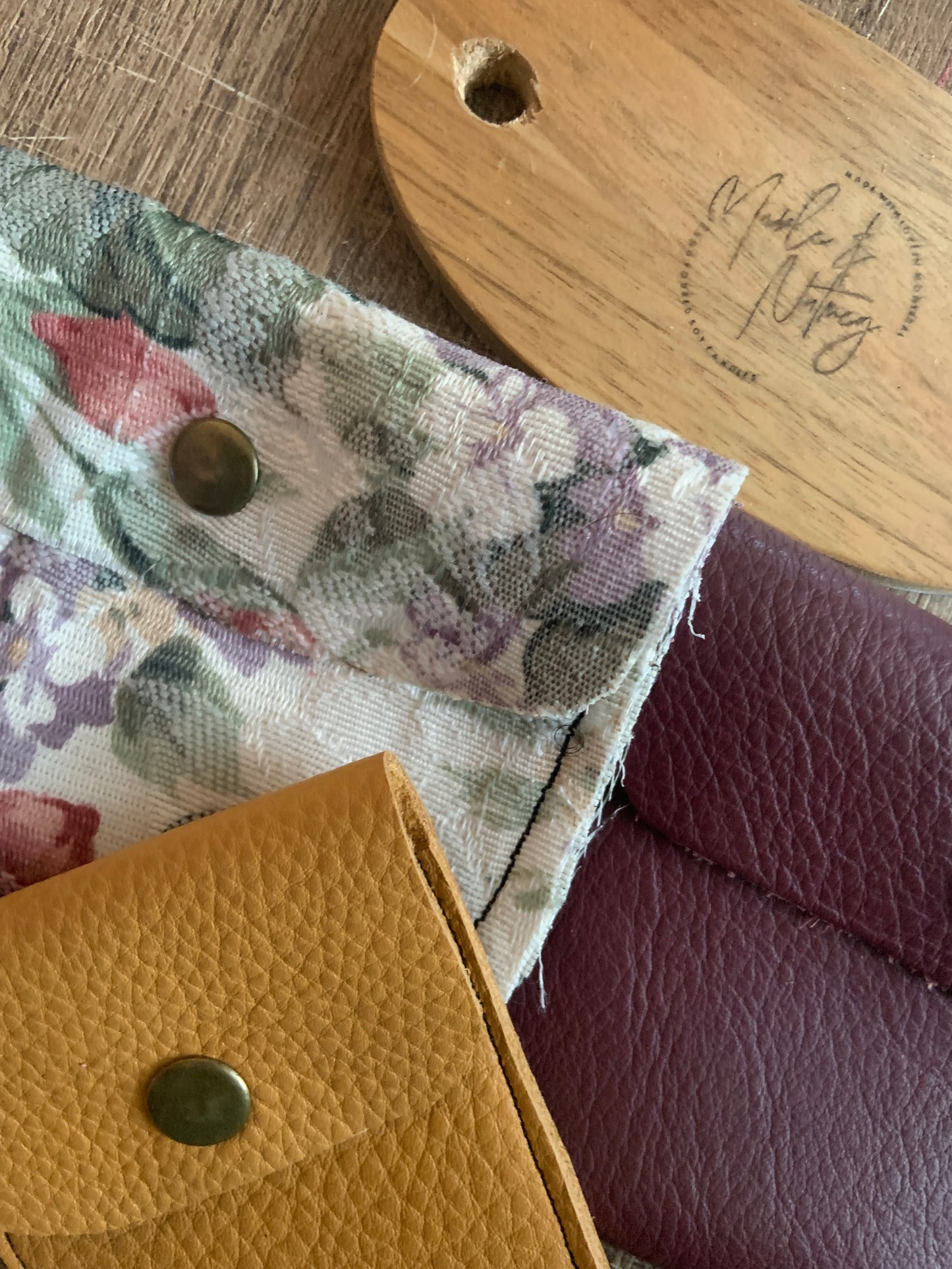 Evelyn Handmade Fabric Coin Purse Floral Fabric