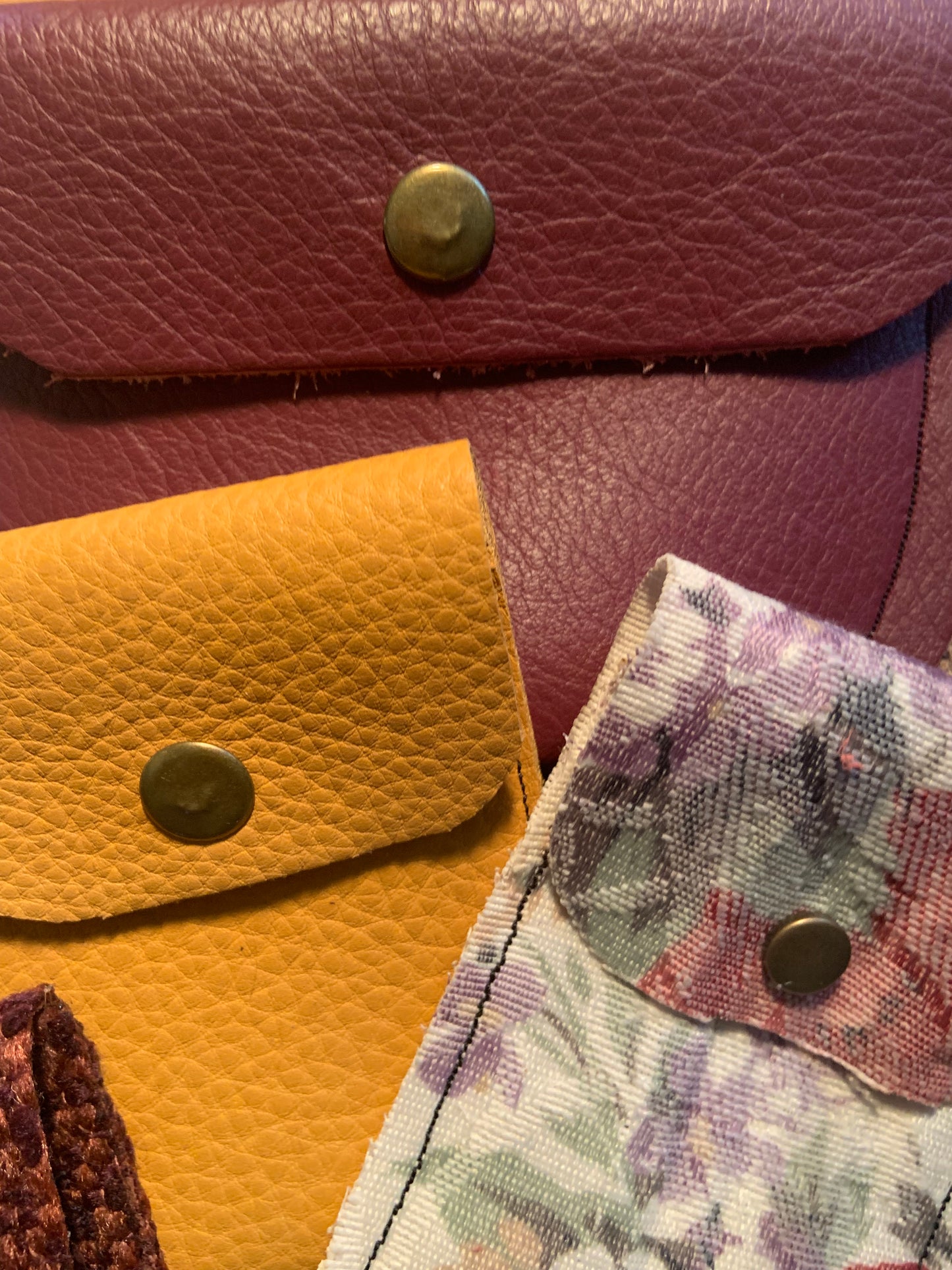 Evelyn Handmade Fabric Coin Purse Floral Fabric