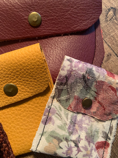 Evelyn Handmade Fabric Coin Purse Floral Fabric