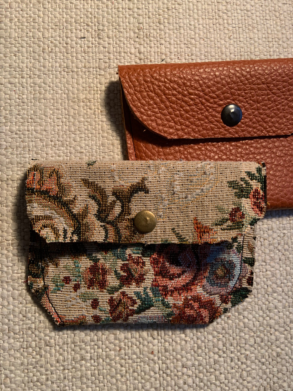 Bethanie Handmade Fabric Coin Purse Floral Brocade