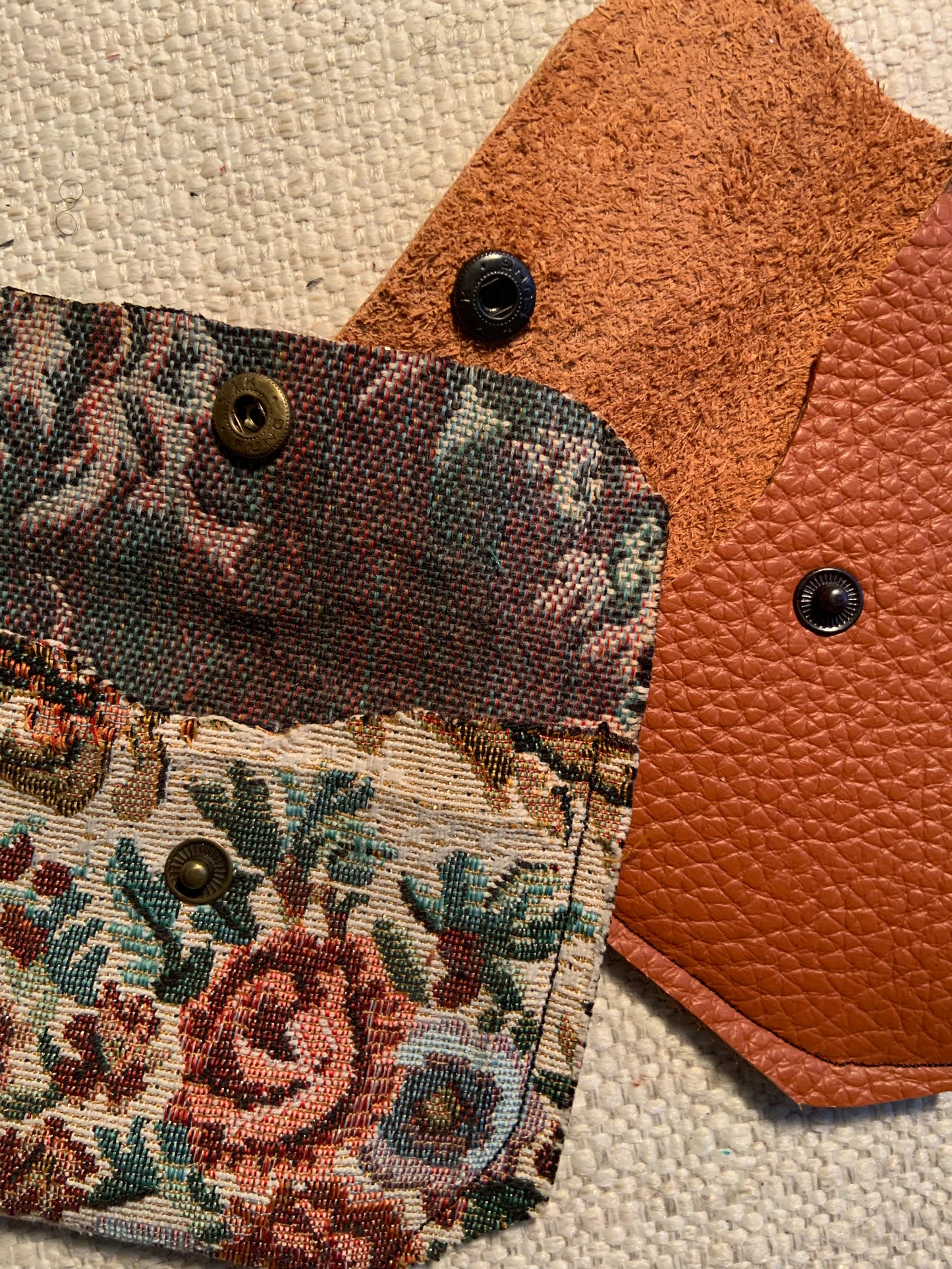 Bethanie Handmade Fabric Coin Purse Floral Brocade