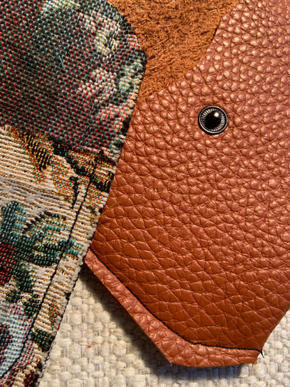 Bethanie Handmade Fabric Coin Purse Floral Brocade