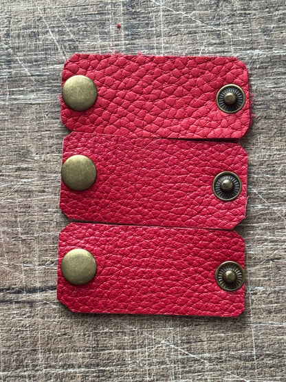 Blythe Handmade Leather Cord Organizers Style 3 ( Set of 4 )