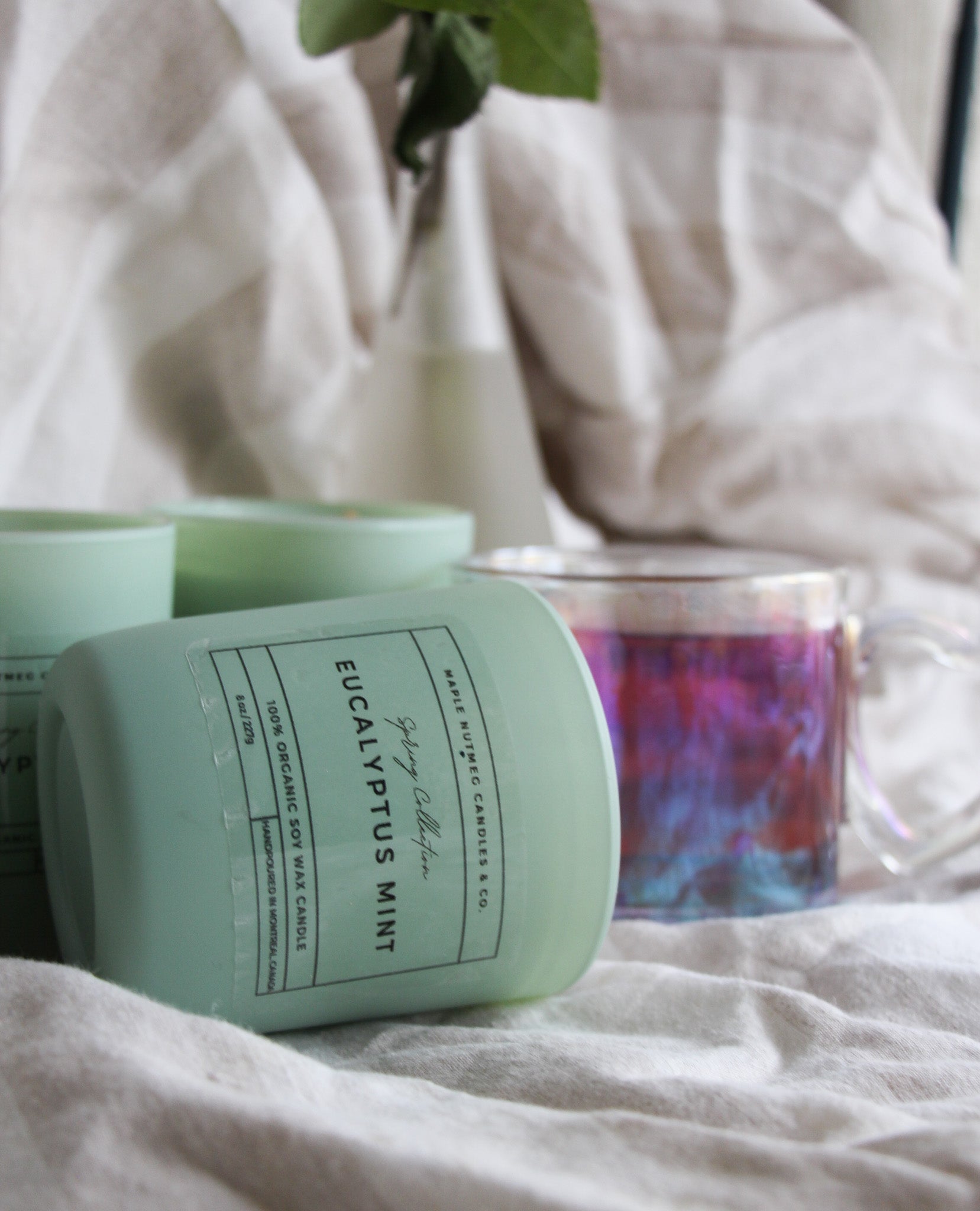 Kana Handmade Eucalyptus Mint Scented Soy Candle
