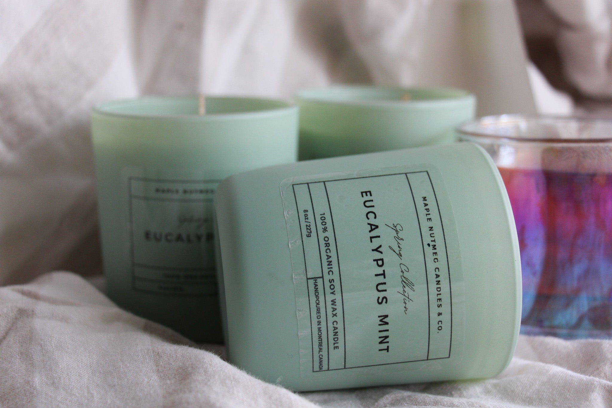 Kana Handmade Eucalyptus Mint Scented Soy Candle