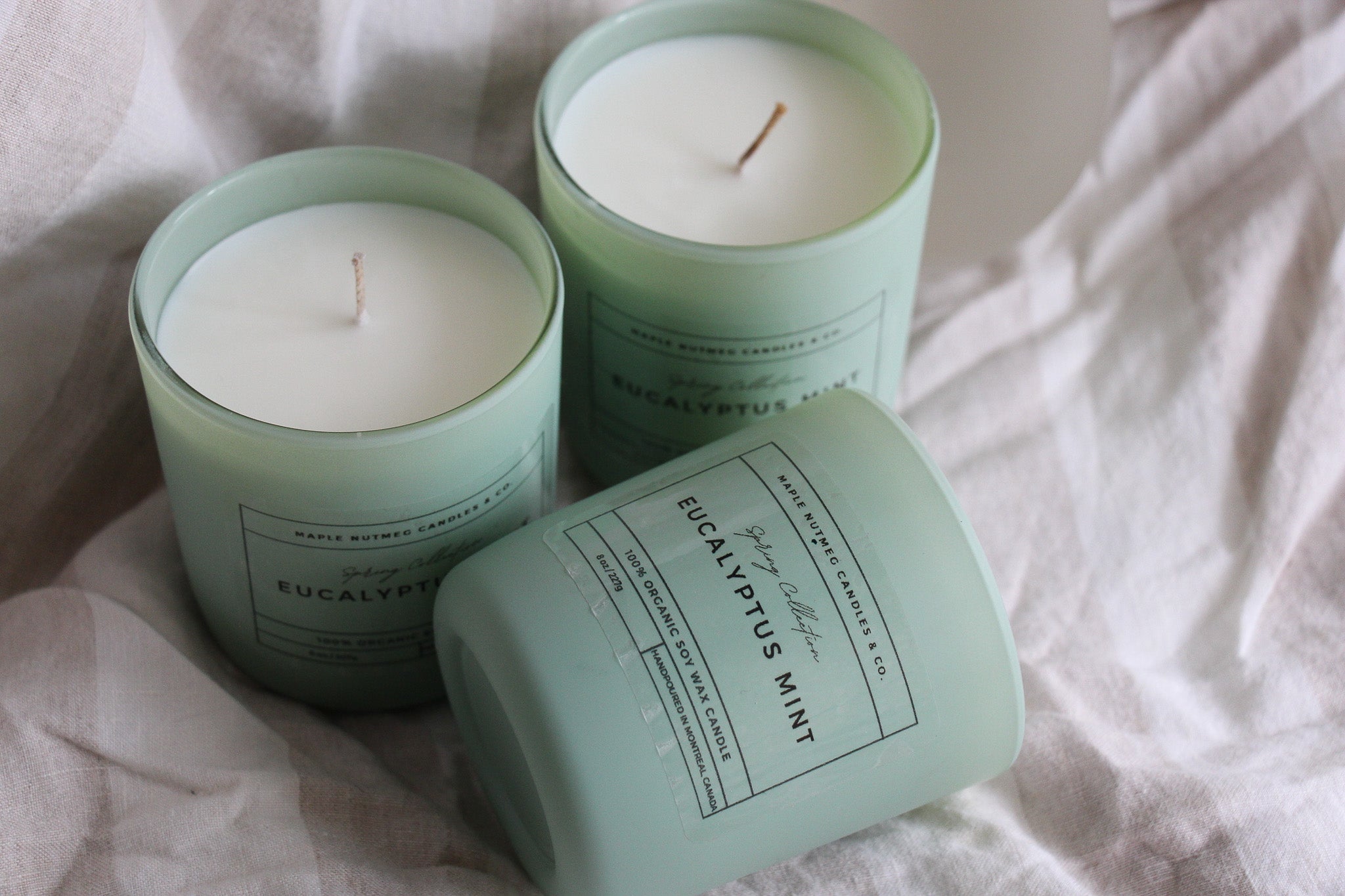 Kana Handmade Eucalyptus Mint Scented Soy Candle