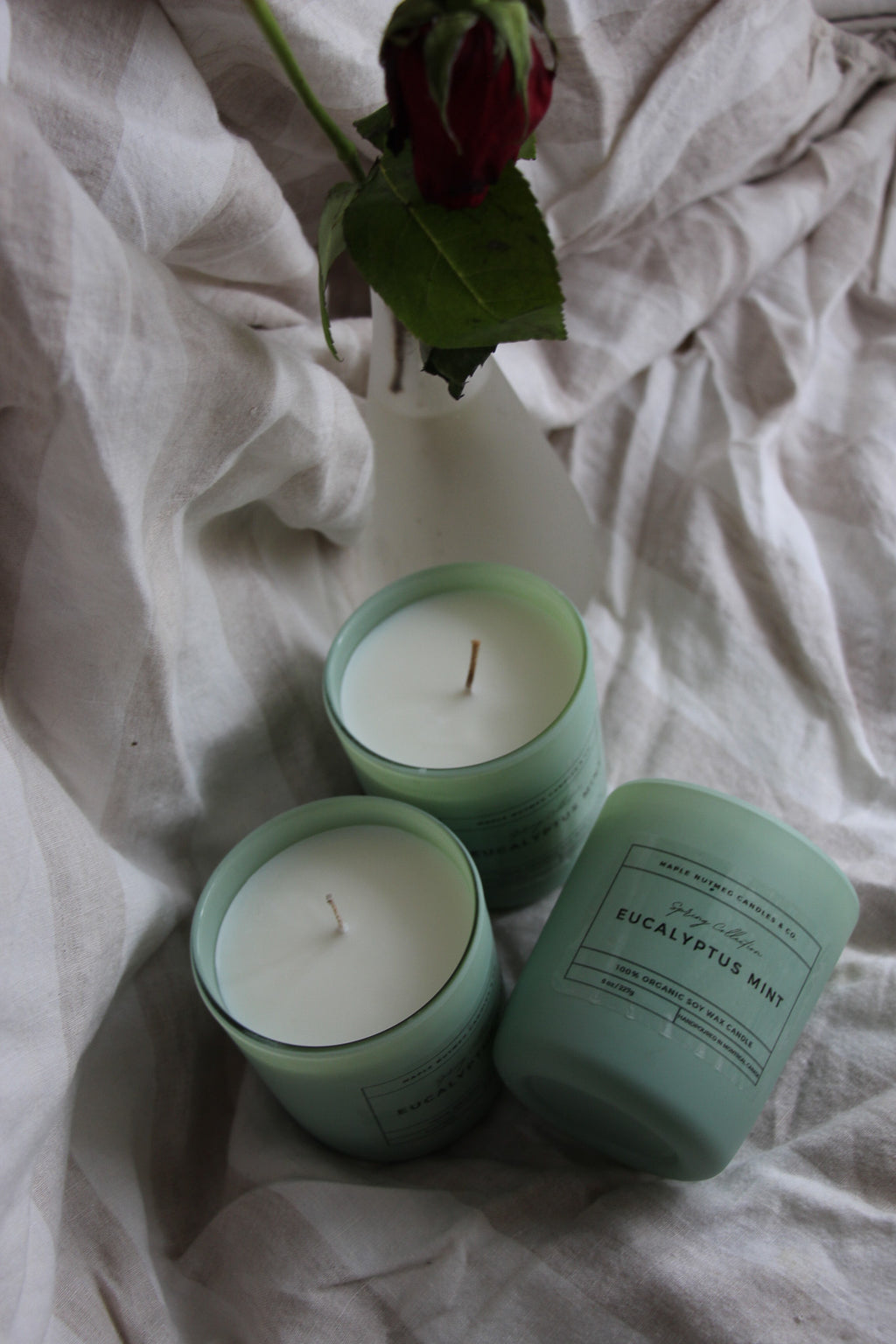 Kana Handmade Eucalyptus Mint Scented Soy Candle