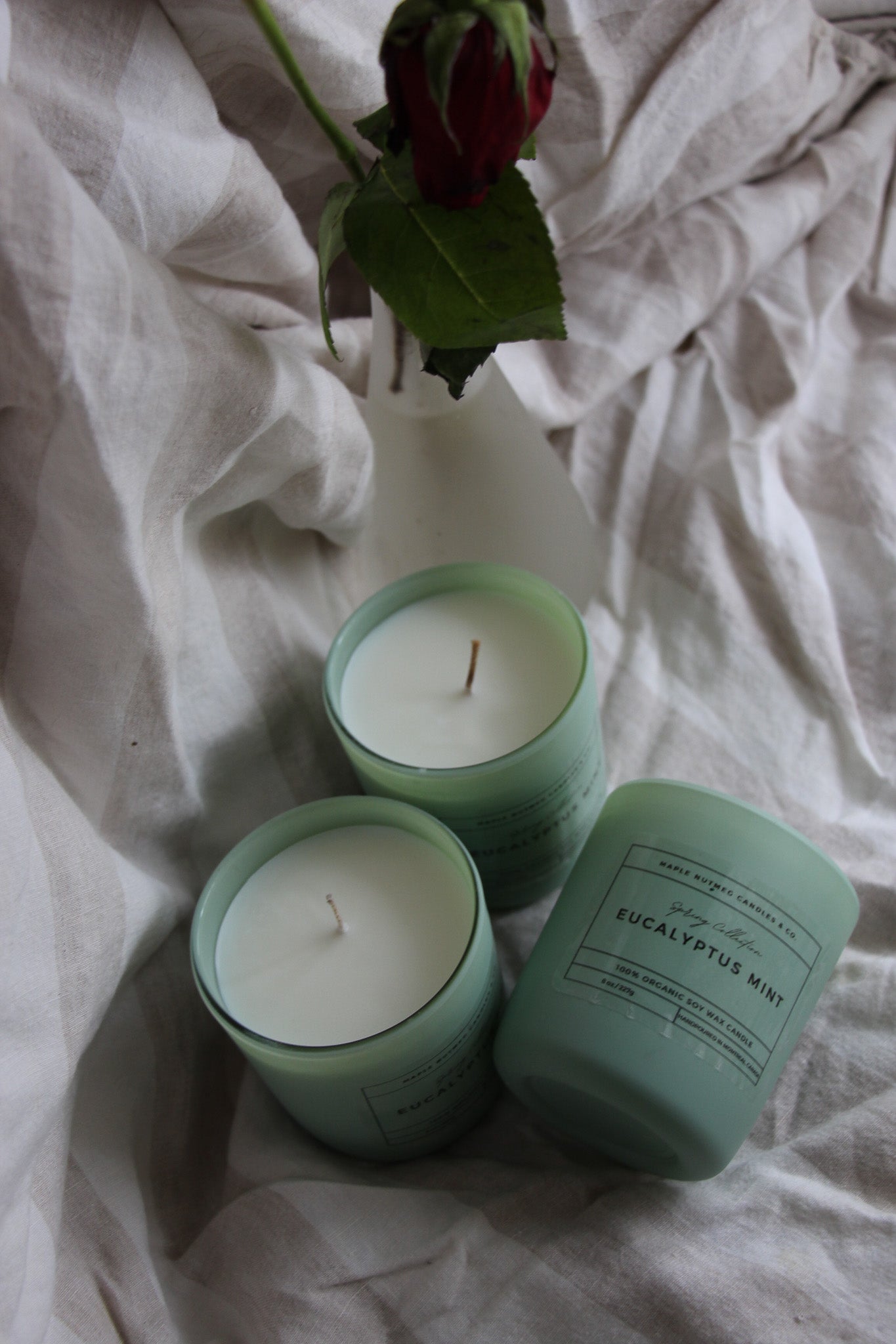 Kana Handmade Eucalyptus Mint Scented Soy Candle