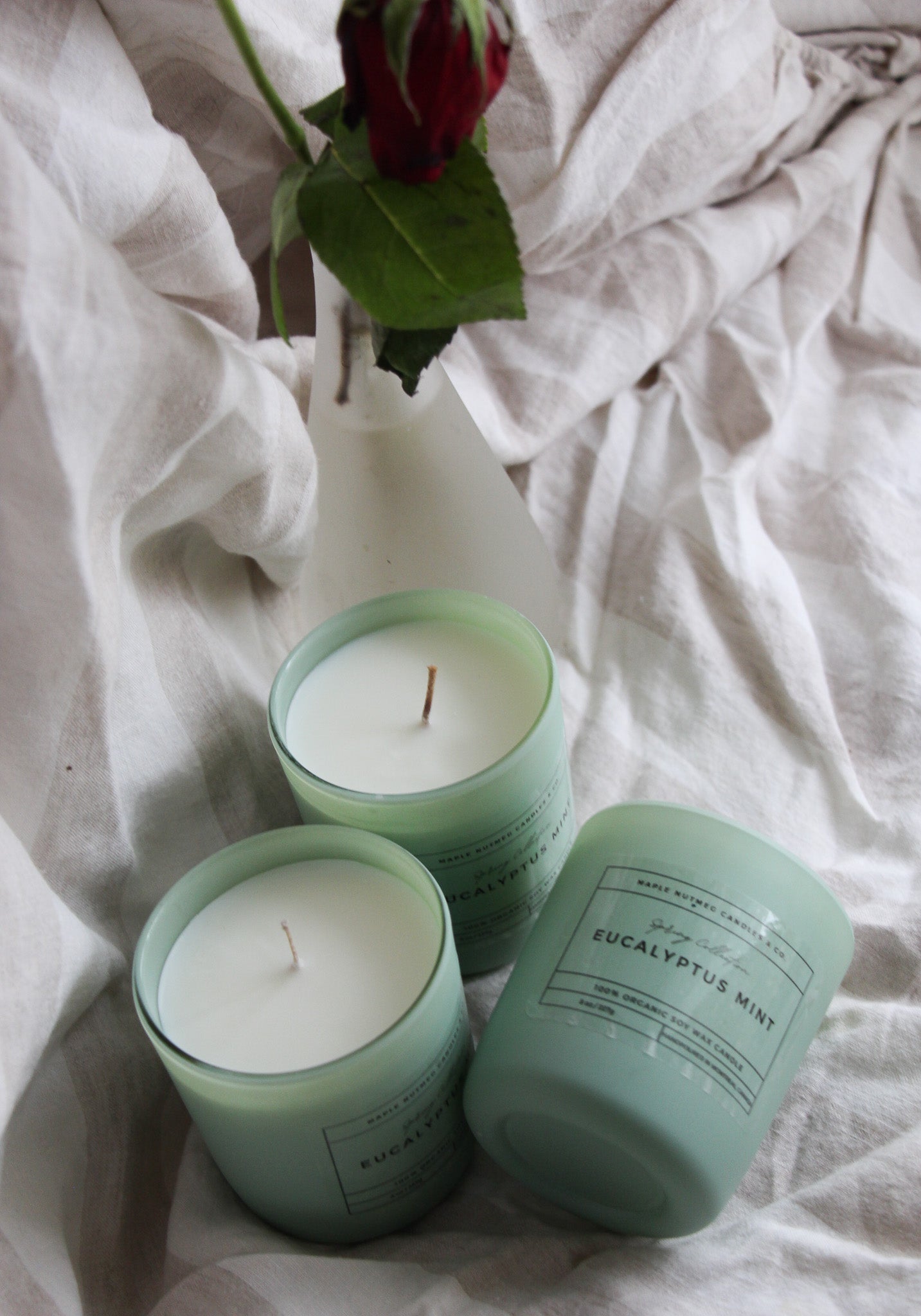 Kana Handmade Eucalyptus Mint Scented Soy Candle