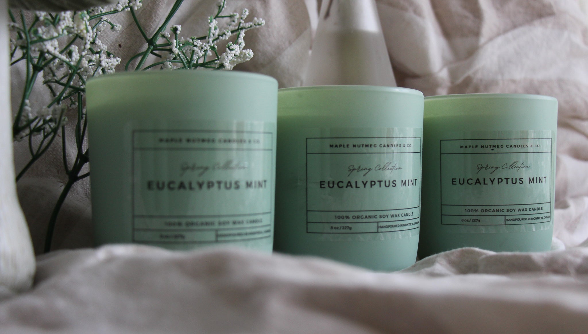 Kana Handmade Eucalyptus Mint Scented Soy Candle