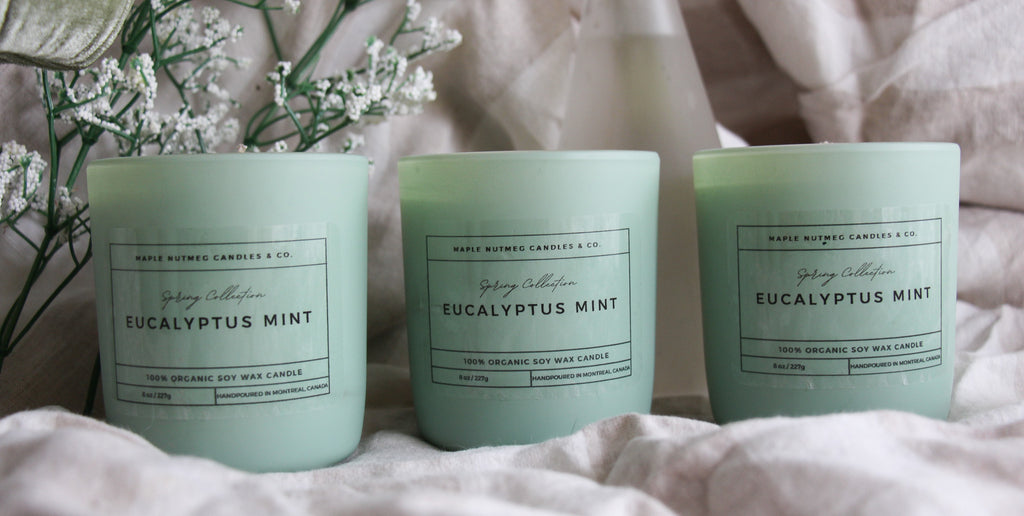 Kana Handmade Eucalyptus Mint Scented Soy Candle